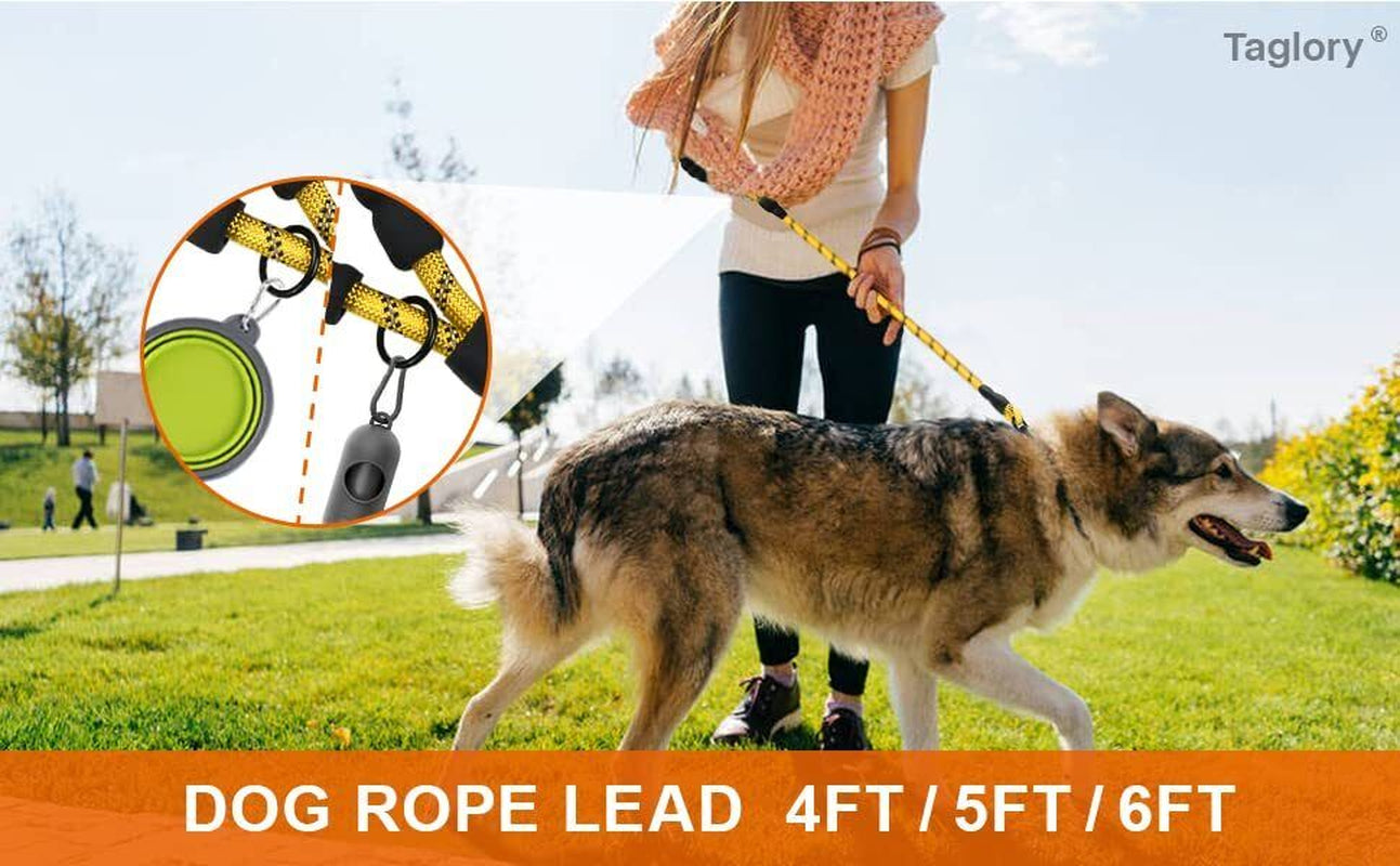 5FT Leash Braided Rope Pet Dog Leads Strong Reflective Soft for M/Large Dog Walk