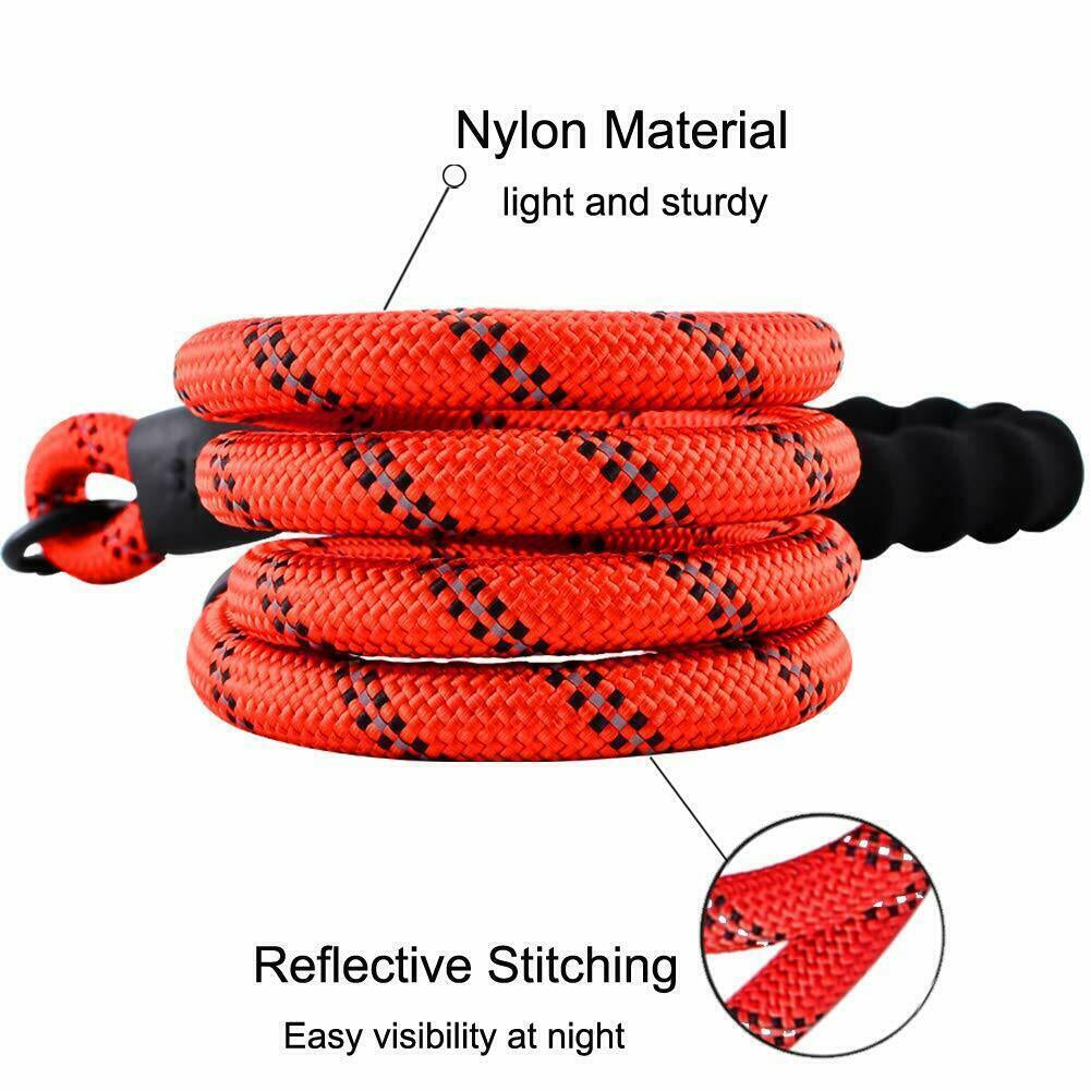 5FT Leash Braided Rope Pet Dog Leads Strong Reflective Soft for M/Large Dog Walk