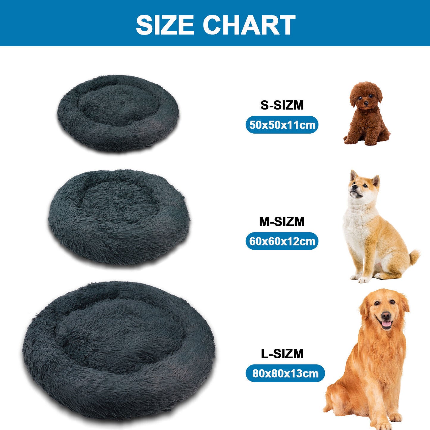 Pet Cat Dog Bed Cat Beds Soft Washable Puppy Cushion Warm Pet Basket S M L