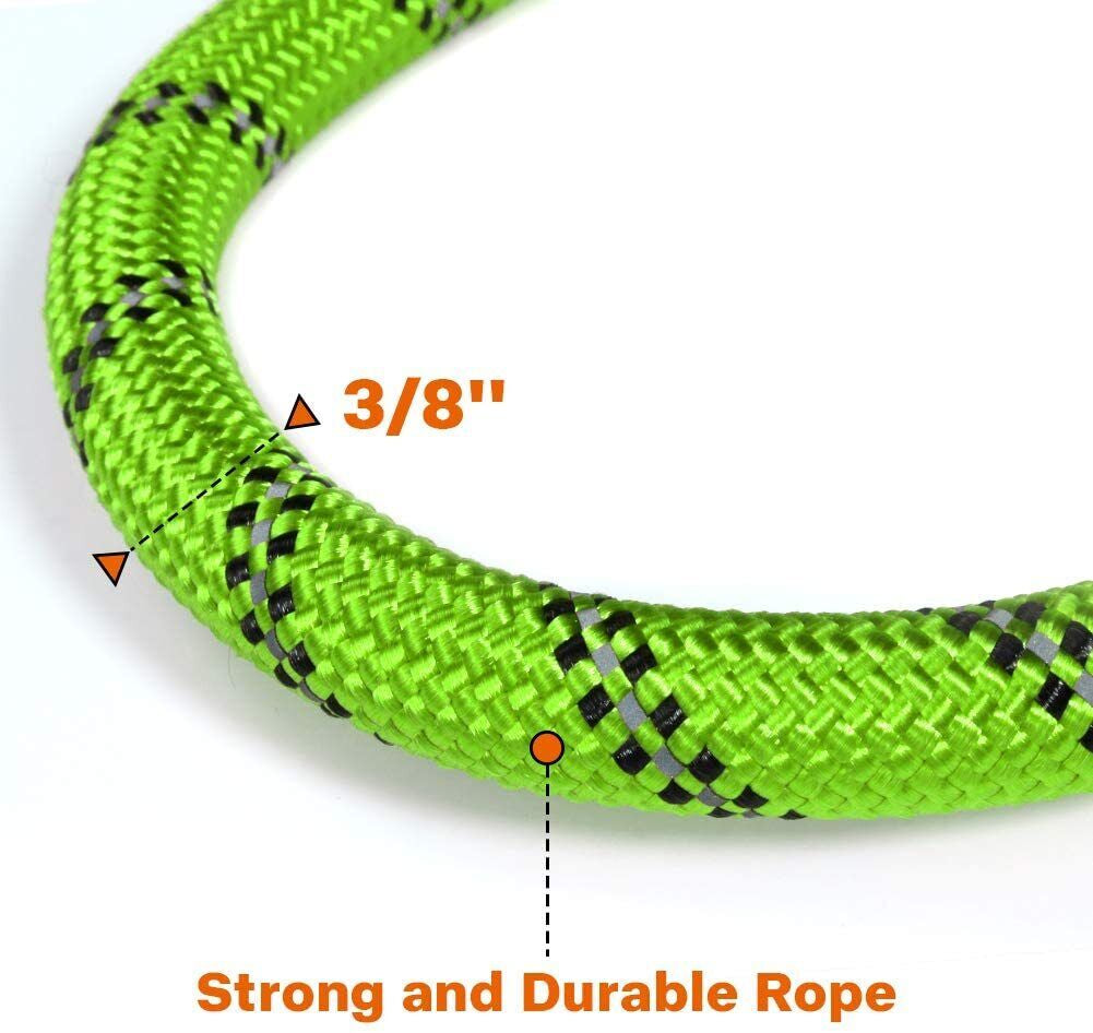 5FT Leash Braided Rope Pet Dog Leads Strong Reflective Soft for M/Large Dog Walk