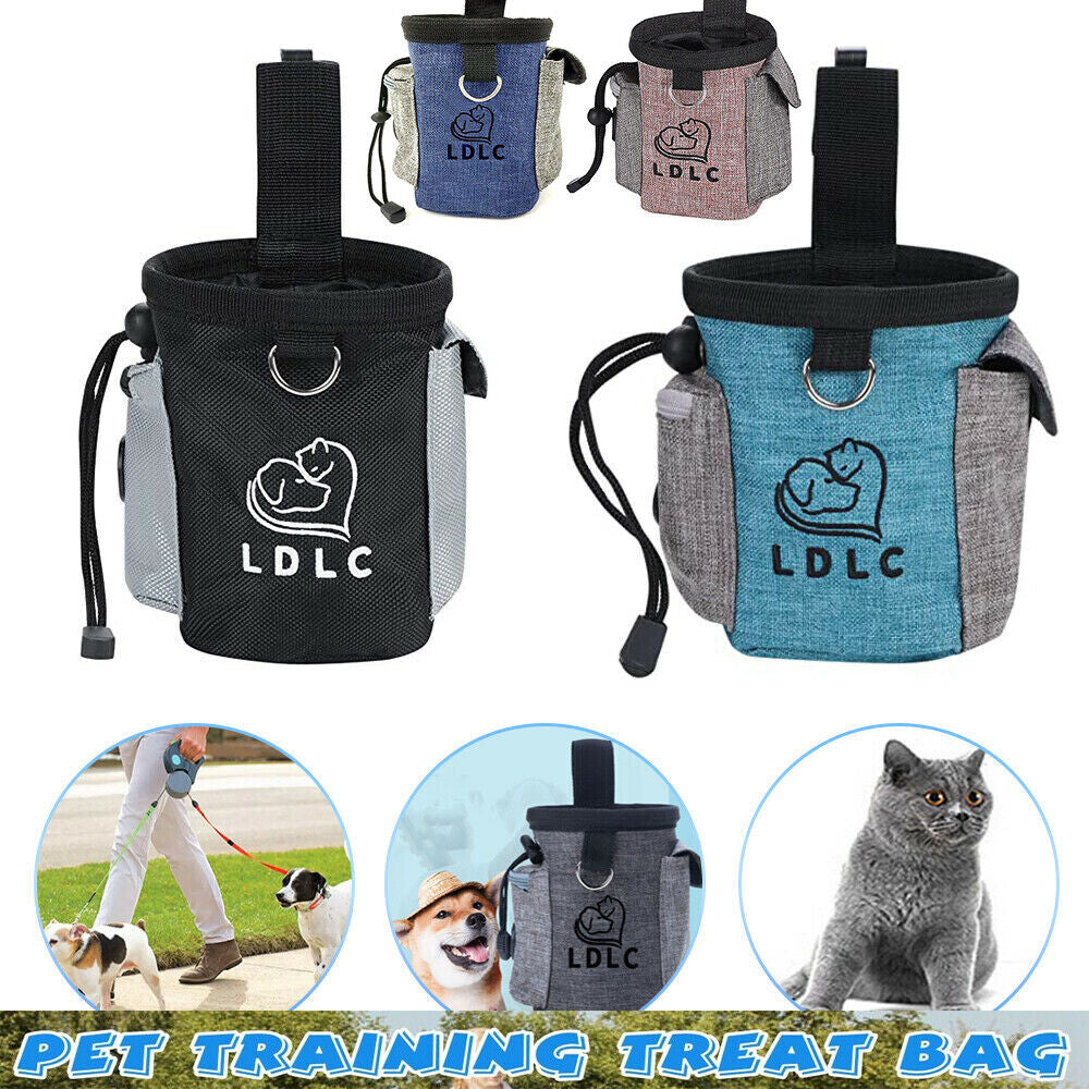 Puppy Pet Dog Obedience Training Treat Feed Bait Food Snack Pouch Belt Bags UK