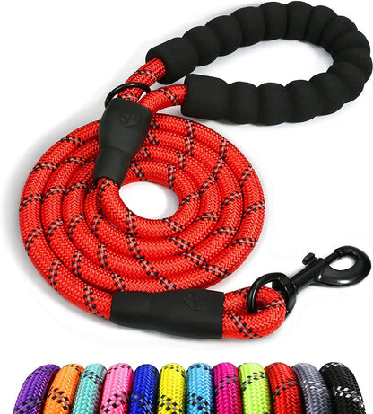 5FT Leash Braided Rope Pet Dog Leads Strong Reflective Soft for M/Large Dog Walk